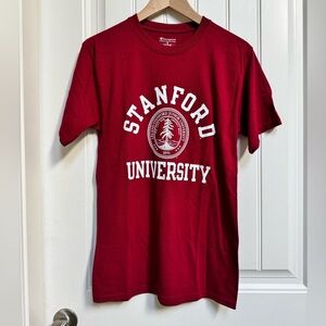 NWOT Champion Unisex Red Stanford University T-Shirt. Size S